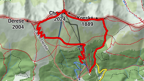 Srdiečko-Chopok-Konské-Srdiečko