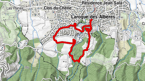Orientierungs-Route in Laroque-des-Albères