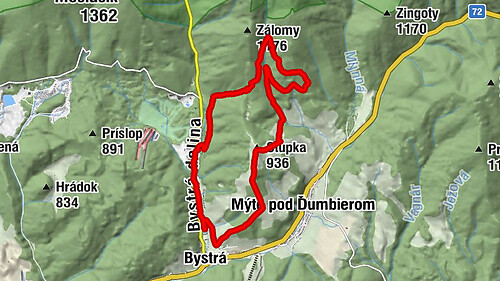 Round trip from Hotel Bystrá