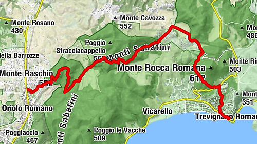 Oriolo Romano - Monte Raschio - Trevignano Romano - Chiesa di Santa Caterina