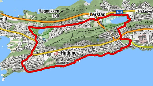 Lerstad - Åsestranda - Hatlane - Hatlen