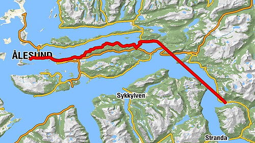 Ålesund - Skuggen - Breivika - Stordal