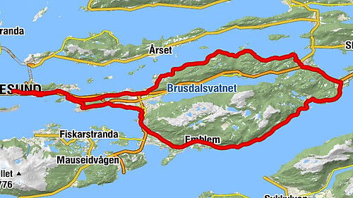 Ålesund - Skuggen - Alvika - Høyvika