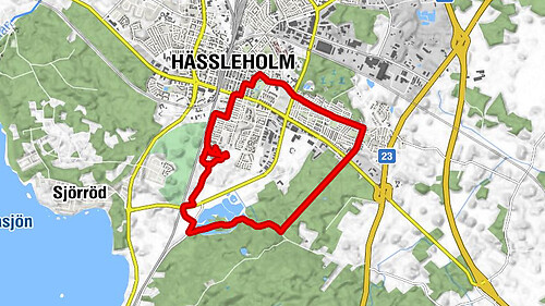 Hässleholms kommun - Röinge - Östervärn - Hässleholm