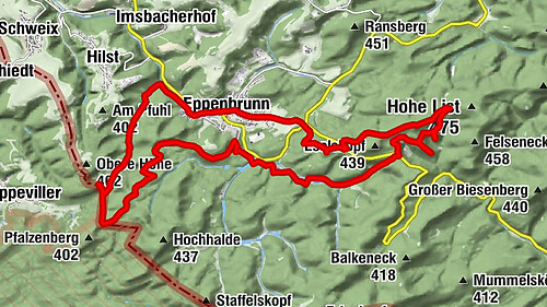 Kombiniert Altschlosspfad und Eulenfels-Tour