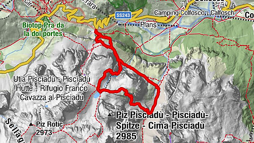 Pisciadùsteig Sella Gruppe